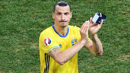 Zlatan Ibrahimovic au stade Allianz Riviera de Nice, après le match Suède - Belgique le 22 juin 2016.