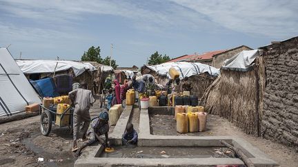 le camp de Rann a accueilli en 2017 un nombre croissant de réfugiés : 3.000 en moyenne par mois. «D’importants mouvements de populations ont lieu presque tous les jours à cause des attaques, ou tout simplement pour rechercher de la nourriture et des services essentiels», explique Himedan Mohamed, chef de mission de Médecins sans frontières (MSF) au Nigeria.  (Stefan Heunis/AFP)