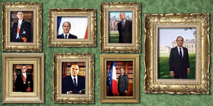 Les portraits officiels des présidents de la Vème République
 (Laurence Houot-Remy)