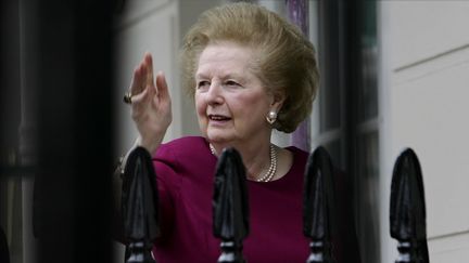 L'ancienne Premi&egrave;re ministre britannique, Margaret Thatcher, le 8 mars 2008 &agrave; Londres (Royaume-Uni). (LEON NEAL / AFP)