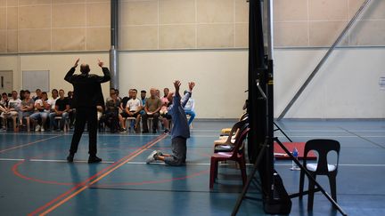 "Hamlet" au Centre pénitentiaire d'Avignon, sous la direction d'Olivier Py
 (ANNE-CHRISTINE POUJOULAT / AFP)