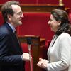 Le&nbsp;député LREM Gilles Le Gendre et la ministère des Solidarités et de la Santé Agnès Buzyn, le 12 juin 2018 à l'Assemblée nationale, à Paris.&nbsp; (ALAIN JOCARD / AFP)