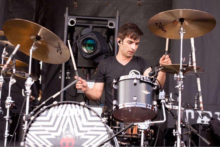 Le batteur d'At The Drive-In lors d'un concert au festival Rock on the Range dans l'Ohio, aux Etats-Unis
 (Photo by RMV/REX/Shutterstock )