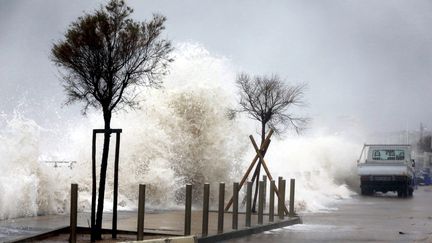 Des intempéries ont touché la ville de Cannes (Alpes-Maritimes), le 23 novembre 2019.&nbsp; (MAXPPP)