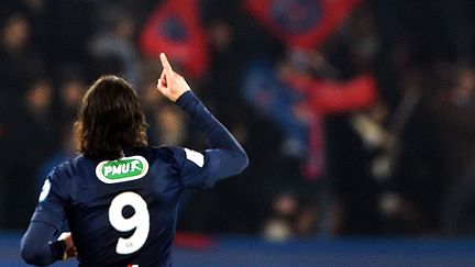 Edinson Cavani a égalisé face à Chelsea pour le PSG (1-1).  (LOIC VENANCE / AFP)