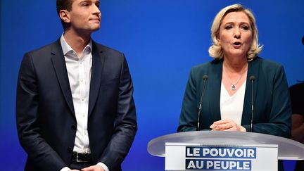 Marine Le Pen et Jordan Bardella à Paris, le 13 janvier 2019.&nbsp; (MUSTAFA YALCIN / ANADOLU AGENCY / AFP)