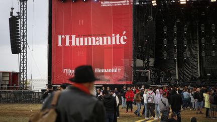 La grande scène de la Fête de l'Huma, ici en 2022. (AFP)