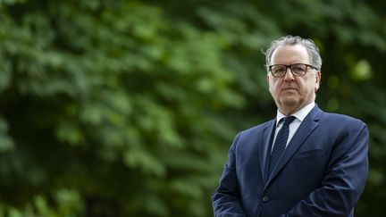 Le&nbsp;président de l'Assemblée nationale Richard Ferrand, le 10 mai 2020. (IAN LANGSDON / POOL)