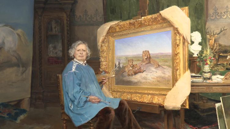 "Portrait de Rosa Bonheur" par George Achille-Fould.&nbsp; (CAPTURE D'ÉCRAN FRANCE 3 / T. ELOBO)