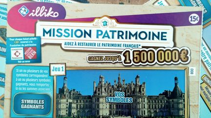 Le jeu à gratter "Mission du patrimoine"
 (FRANCOIS GUILLOT / AFP)