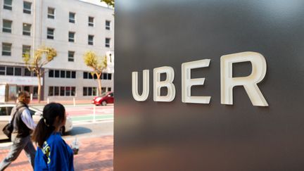 Le siège Uber, dans le quartier sud de Market (SoMa) de San Francisco, en Californie, le 13 octobre 2017. (SMITH COLLECTION /GADO / GETTY IMAGES)