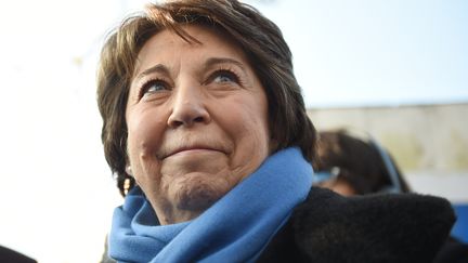 Corinne Lepage, présidente du Rassemblement citoyen, le 10 février 2017. (GUILLAUME SOUVANT / AFP)