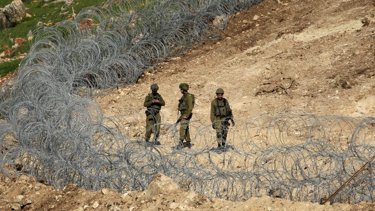 Israeli soldiers on the border with Lebanon, January 23, 2023. (CHINA NEWS / SIPA)