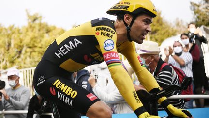 Tom Dumoulin lors du Tour de France le 19 juillet dernier (MARCO BERTORELLO / POOL)