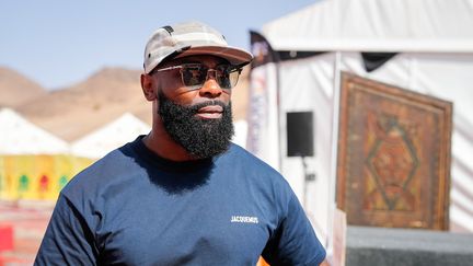 Le rappeur Kaaris,&nbsp;18 octobre 2021, à&nbsp;Zagora, au Maroc.&nbsp; (ANTONIN VINCENT / DPPI / AFP)