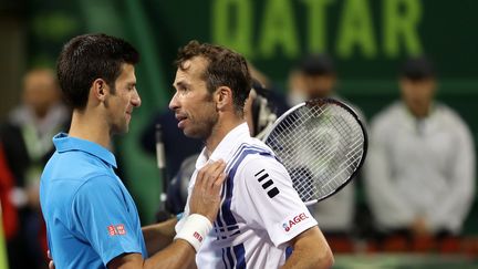 Radek Stepanek et Novak Djokovic lorsqu'ils étaient adversaires sur le terrain, encore en janvier 2017 à Doha