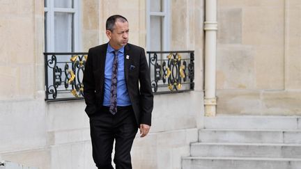 Pascal Pavageau, secrétaire général de FO, au palais de l'Elysée le 17 juillet 2018. (JULIEN MATTIA / LE PICTORIUM / MAXPPP)