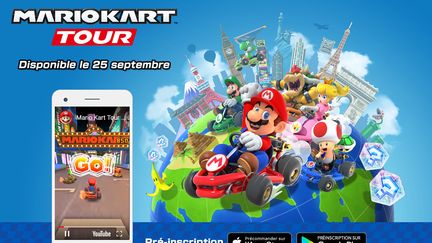 Le célèbre jeu "Mario Kart" sera disponible sur mobile à partir du 25 septembre 2019. (MARIO KART TOUR)