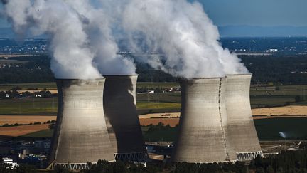 La centrale nucléaire du Bugey, dans le centre de la France, le 20 juillet 2023. (OLIVIER CHASSIGNOLE / AFP)