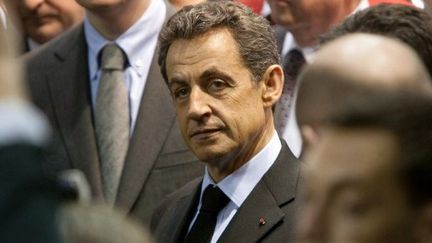 Nicolas Sarkozy au salon de l'agriculture le 25 février à Paris (CITIZENSIDE / MICHEL STOUPAK)