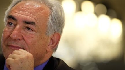 Le directeur général du Fond monétaire international, Dominique Strauss-Kahn, le 11 mai 2010 (AFP - FABRICE COFFRINI)