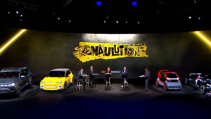 Lors de la présentation de la nouvelle stratégie du constructeur automobile français Renault, le 14 janvier 2021. (RENAULT / AFP)