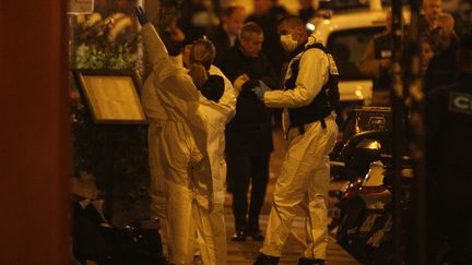 Une attaque au couteau a été perpétrée près de la place de l'Opéra à Paris, dans la soirée du 12 mai 2018. (GEOFFROY VAN DER HASSELT / AFP)