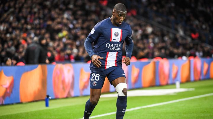 Nordi Mukiele, ici lors d'un match de Ligue 1 entre le PSG et Angers le 11 janvier 2023, est l'une des trois seules recrues françaises de Paris sur les cinq dernières années. (MATTHIEU MIRVILLE / AFP)