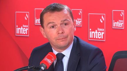 Le ministre du Travail, Olvier Dussopt, le 3 juin 023 sur France Inter. (FRANCE INTER / RADIO FRANCE)