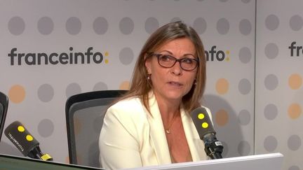 Isabelle Santiago, députée socialiste du Val-de-Marne, rapporteure de la mission flash sur les "manquements des politiques de protection de l’enfance", le 17 septembre 2024 sur franceinfo. (FRANCEINFO / RADIO FRANCE)