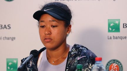 Naomi Osaka, en conférence de presse, en 2019.&nbsp; (KAZUKI WAKASUGI / YOMIURI)