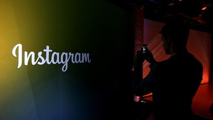 Un logo Instagram en train d'être filmé. (JUSTIN SULLIVAN / GETTY IMAGES NORTH AMERICA)