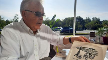 Jack Bellanger, ancien conseiller municipal qui s’est battu dès 1986 pour la création d’une gare TGV à Vendôme (Loir-et-Cher). (FARIDA NOUAR / FRANCEINFO)