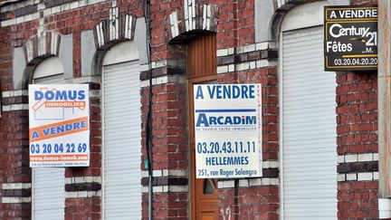 Des biens immobiliers en vente, le&nbsp;29 janvier 2009 &agrave; Lille (Nord). (PHILIPPE HUGUEN / AFP)