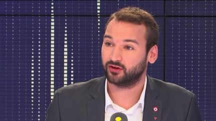 Le député La France insoumise Ugo Bernalicis invité de franceinfo jeudi 25 octobre.&nbsp; (FRANCEINFO/RADIOFRANCE)