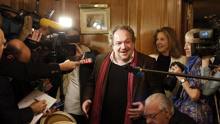 Mathias Enard Goncourt 2015 pour "Boussole" (Actes Sud) sera à Brive pour la 34e édition de la Foire du Livre
 (THOMAS SAMSON / AFP)