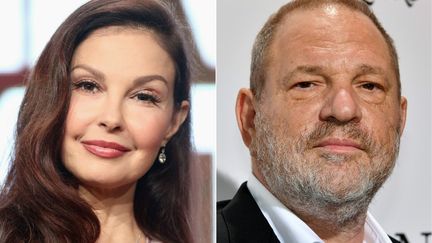 L'actrice&nbsp;Ashley Judd et le producteur Harvey Weinstein. (FREDERICK M. BROWN / AFP)