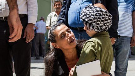 Feleknas Uca, première femme yazidie élue au parlement turc. Elle était candidate sur une liste du HDP. (AURORE BELOT / NURPHOTO)