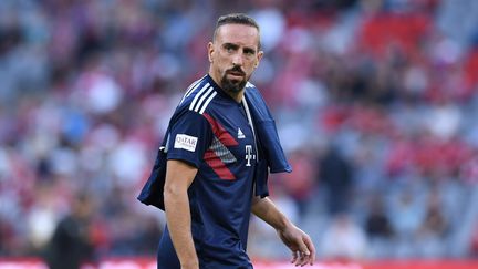 Franck Ribéry&nbsp;joue&nbsp;à Munich (Allemagne), le 6 octobre 2018. (CHRISTOF STACHE / AFP)