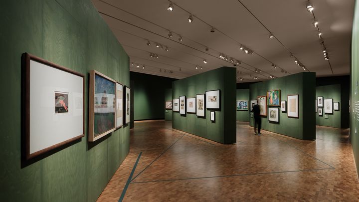 Une salle du nouveau musée Munch à Oslo (PHOTO EINAR ASLAKSEN)