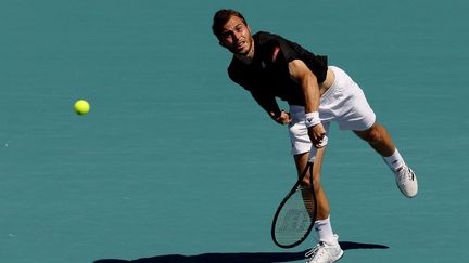 Hugo Gatson a été éliminé par Cameron Norrie au troisième tour du tournoi de Miami, dimanche 27 mars.&nbsp; (MATTHEW STOCKMAN / GETTY IMAGES NORTH AMERICA)