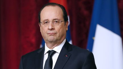 Fran&ccedil;ois Hollande, le 3 f&eacute;vrier 2014, &agrave; l'Elys&eacute;e (Paris). (PATRICK KOVARIK / AFP)