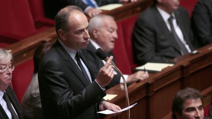 Le pr&eacute;sident de l'UMP, Jean-Fran&ccedil;ois Cop&eacute;, le 1er octobre 2013 &agrave; l'Assembl&eacute;e nationale. (JACQUES DEMARTHON / AFP)