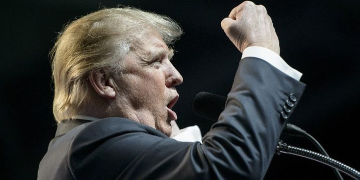 Donald Trump en campagne le 5 mai 2016 à Charleston. (Photo AFP/Brendan Smialowski)