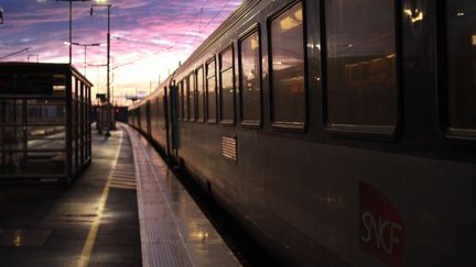 Un TER à quai dans les Hauts-de-France (illustration). (AURÉLIEN ACCART / RADIO FRANCE)