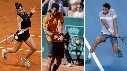 Caroline Garcia, Gaël Monfils et Arthur Fils figurent parmi les attractions françaises à Roland-Garros. (AFP/MAXPPP)