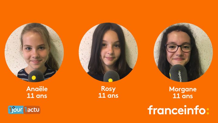 franceinfo junior, une émission en partenariat avec le magazine d'actualités pour enfants 1jour1actu et 1jour1actu.com. (FRANCEINFO / RADIO FRANCE)