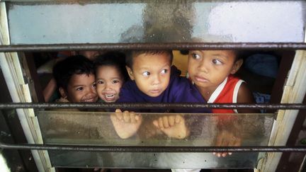  (Une école transformée en centre d'accueil au nord de la province de Cebu © Maxppp)