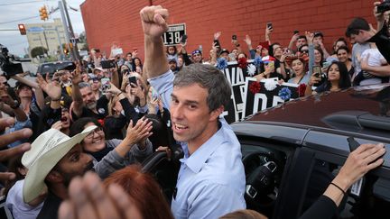 Beto O'Rourke à San Antonio&nbsp;(Texas), le 4 novembre 2018.&nbsp; (CHIP SOMODEVILLA / AFP)