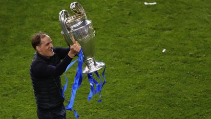 L'entraîneur allemand de Chelsea Thomas Tuchel avec la Ligue des champions, le 29 mai 2021. (SUSANA VERA / POOL)